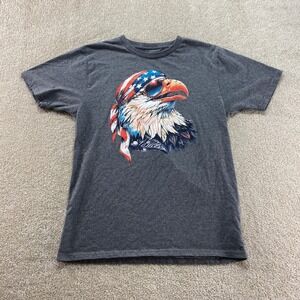 Way to Celebrate Patriotic Shirt‎ Mens Size Medium Eagle Bandana Sunglasses